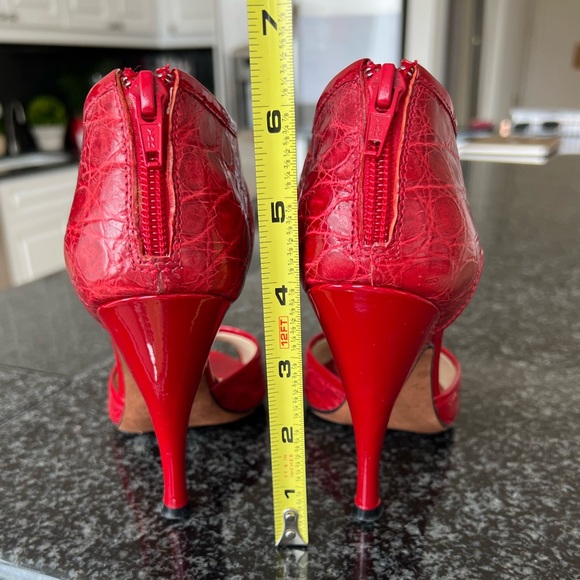 Brioni Red Crocodile Vero Cuoio size 36, heel 4 inches - Picture 13 of 13